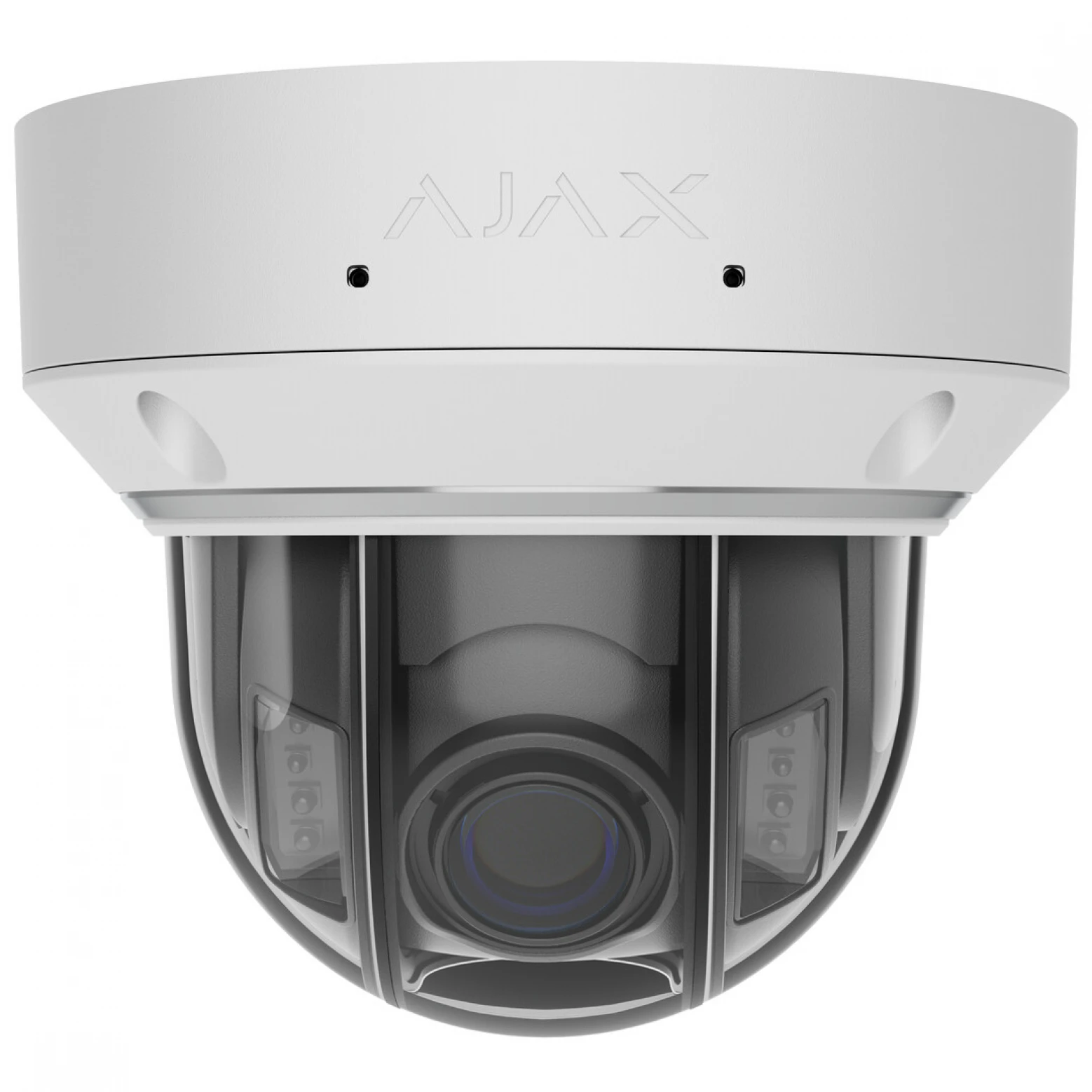 Ajax Systems - Dome - Lente varifocal 2,8-12 mm - 8 megapixels - Câmara IP - Iluminação híbrida - Branca