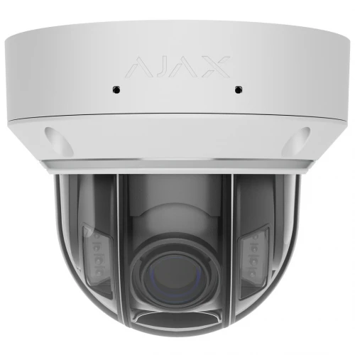 Ajax Systems - Dome - Lente varifocal 2,8-12 mm - 8 megapixels - Câmara IP - Iluminação híbrida - Branca