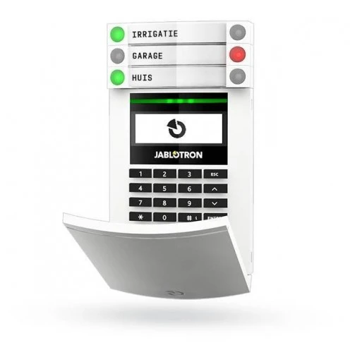 Painel de Controlo sem fios Jablotron JA-154E com ecrã LCD, teclado e RFID