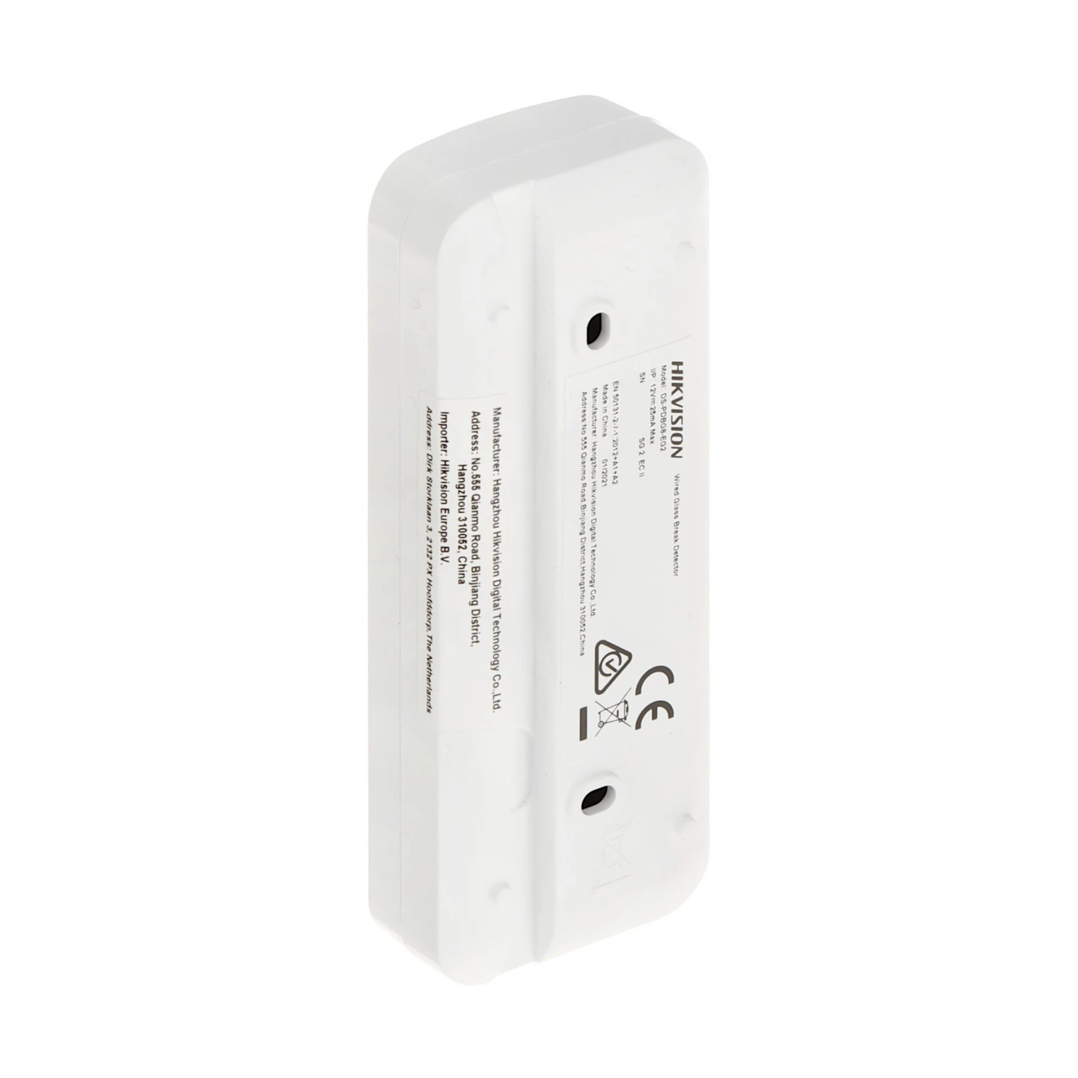 Hikvision DS-PDBG8-EG2-WE Detector de quebra de vidro sem fio