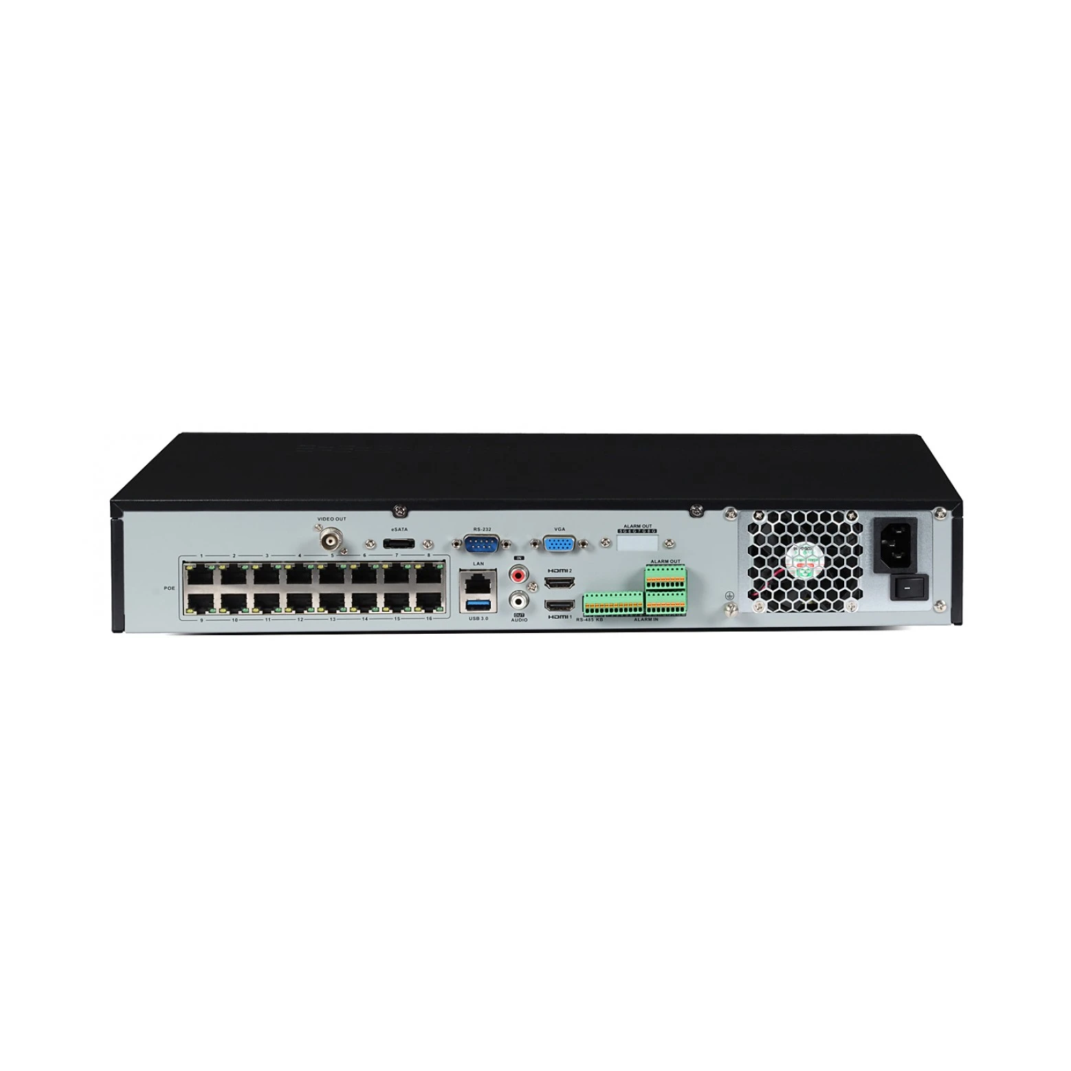Hikvision DS-7716NXI-I4/16P/S - AcuSense - NVR - 16 canais - gravador 4K - até 12mp - 4x SATA - 16x PoE