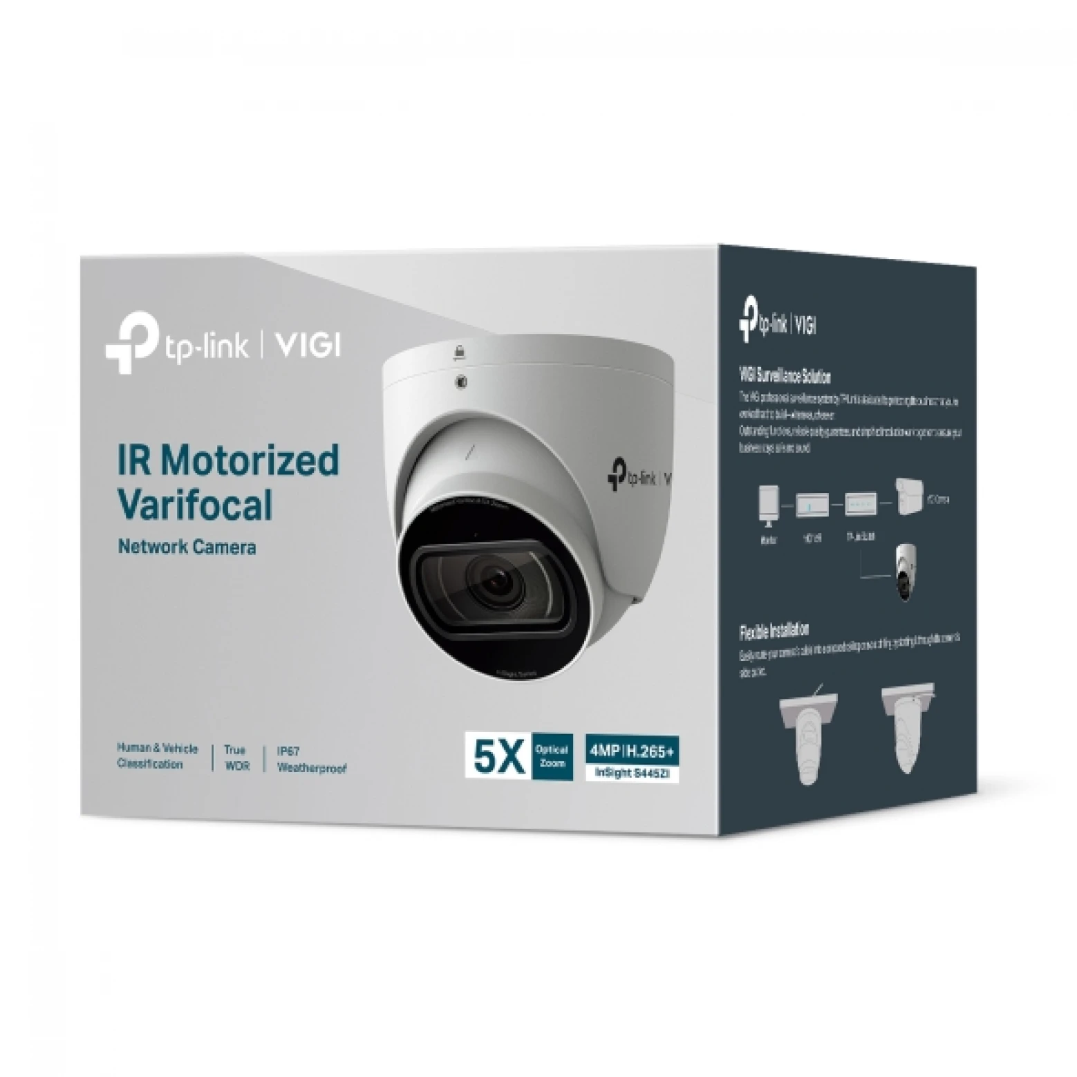 VIGI By TP-link - InSight S445ZI - 4 MP - IA - Torre - Lente varifocal motorizada - Branco