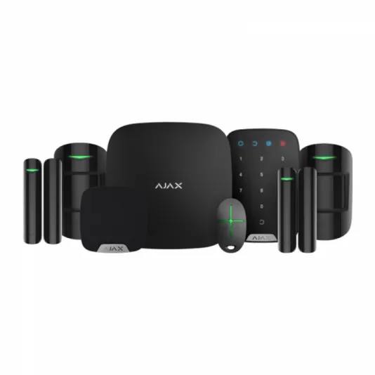 Sistema de alarme sem fios AJAX Deluxe Set Preto