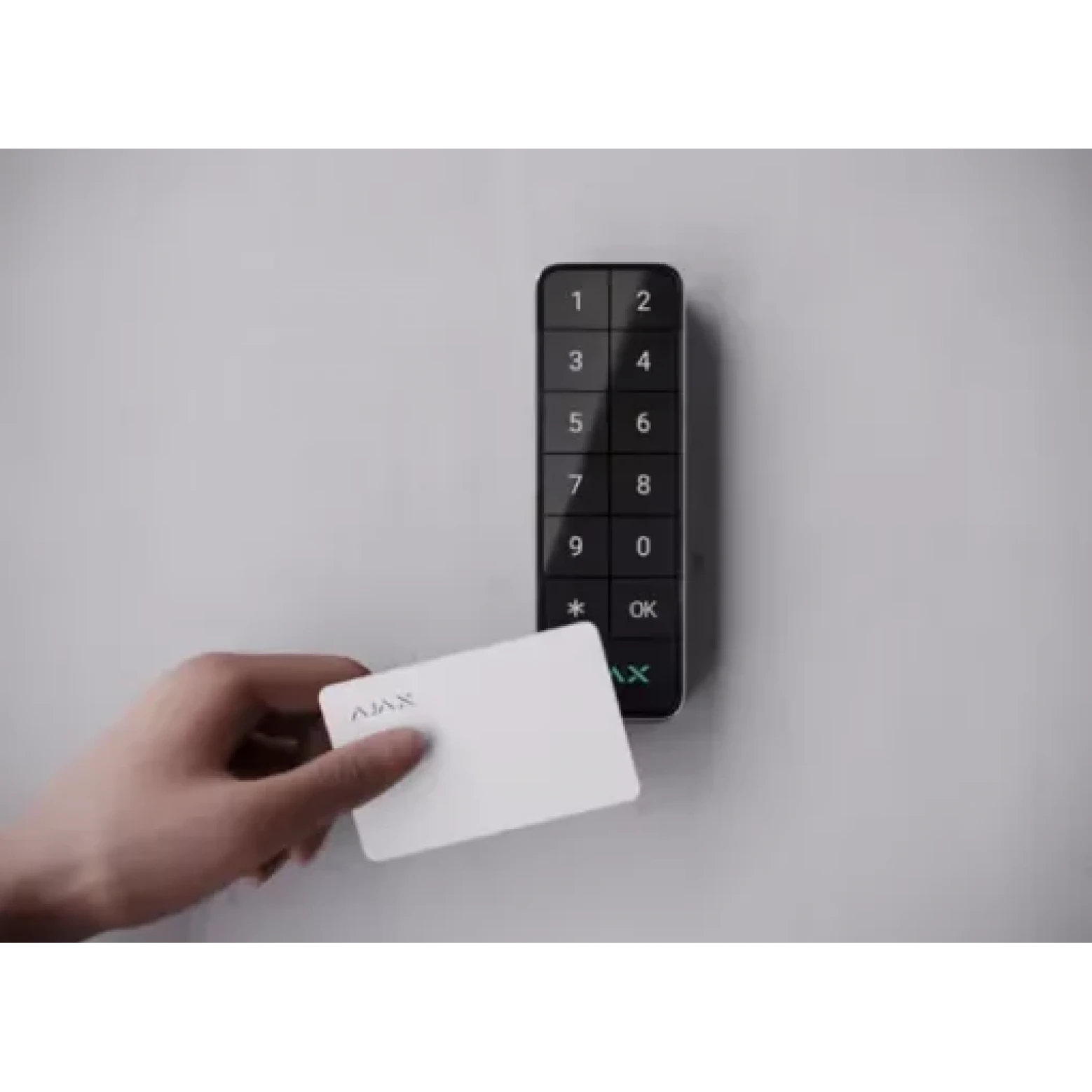 AJAX KeyPad para exterior sem fios para joalheiro com DESFire e leitor de cartões BLE Preto