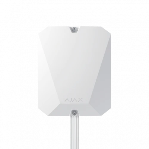 Módulo sem fios Ajax MultiTransmitter para 18 zonas com fios Branco