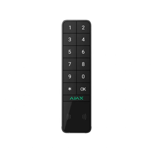 AJAX KeyPad para exterior sem fios para joalheiro com DESFire e leitor de cartões BLE Preto