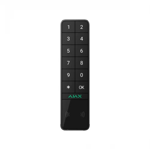 AJAX KeyPad para exterior sem fios para joalheiro com DESFire e leitor de cartões BLE Preto