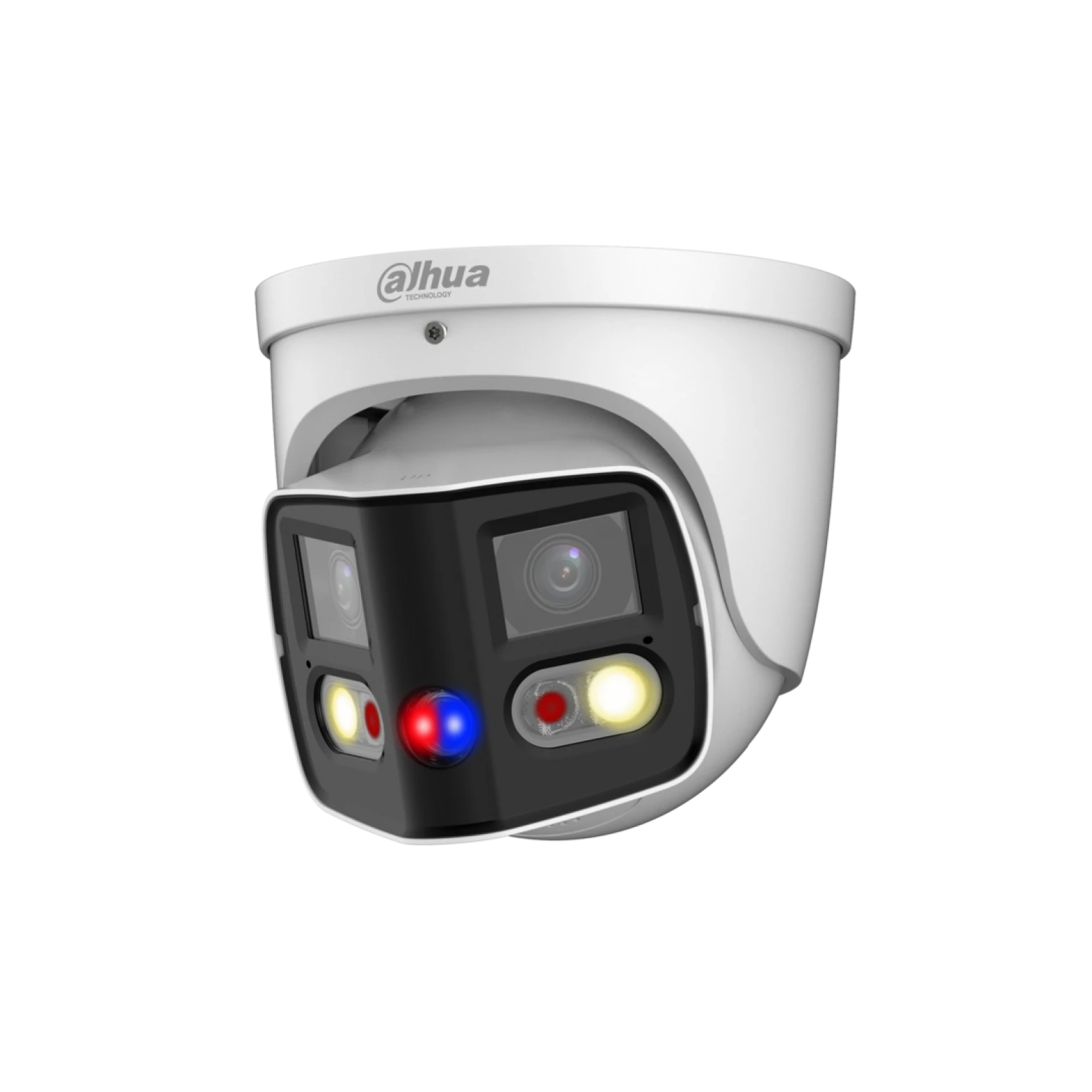 Dahua IPC-PDW3849P-A180-AS-PV - WizSense - Panorama 180° graus - Tioc - Lente dupla - Torre - 8Mp - Wit