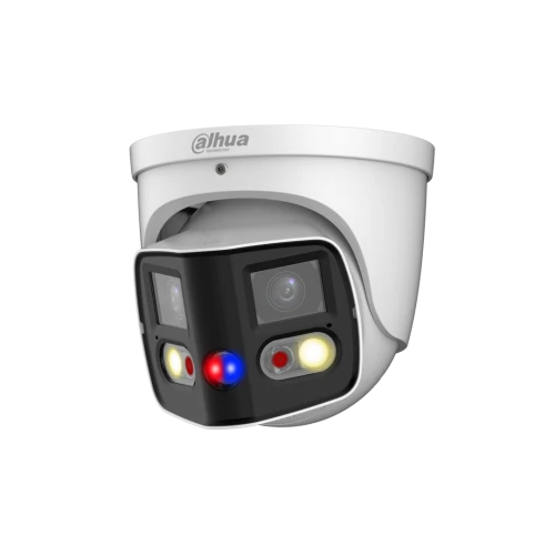 Dahua IPC-PDW3849P-A180-AS-PV - WizSense - Panorama 180° graus - Tioc - Lente dupla - Torre - 8Mp - Wit