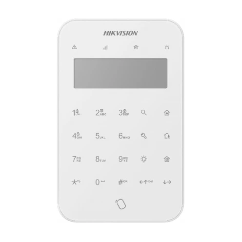 Hikvision DS-PK1-LT-WE Teclado LCD sem fios com função de etiqueta Branco