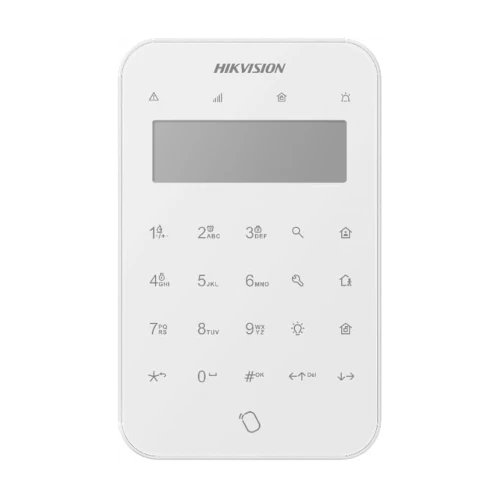 Hikvision DS-PK1-LT-WE Teclado LCD sem fios com função de etiqueta Branco