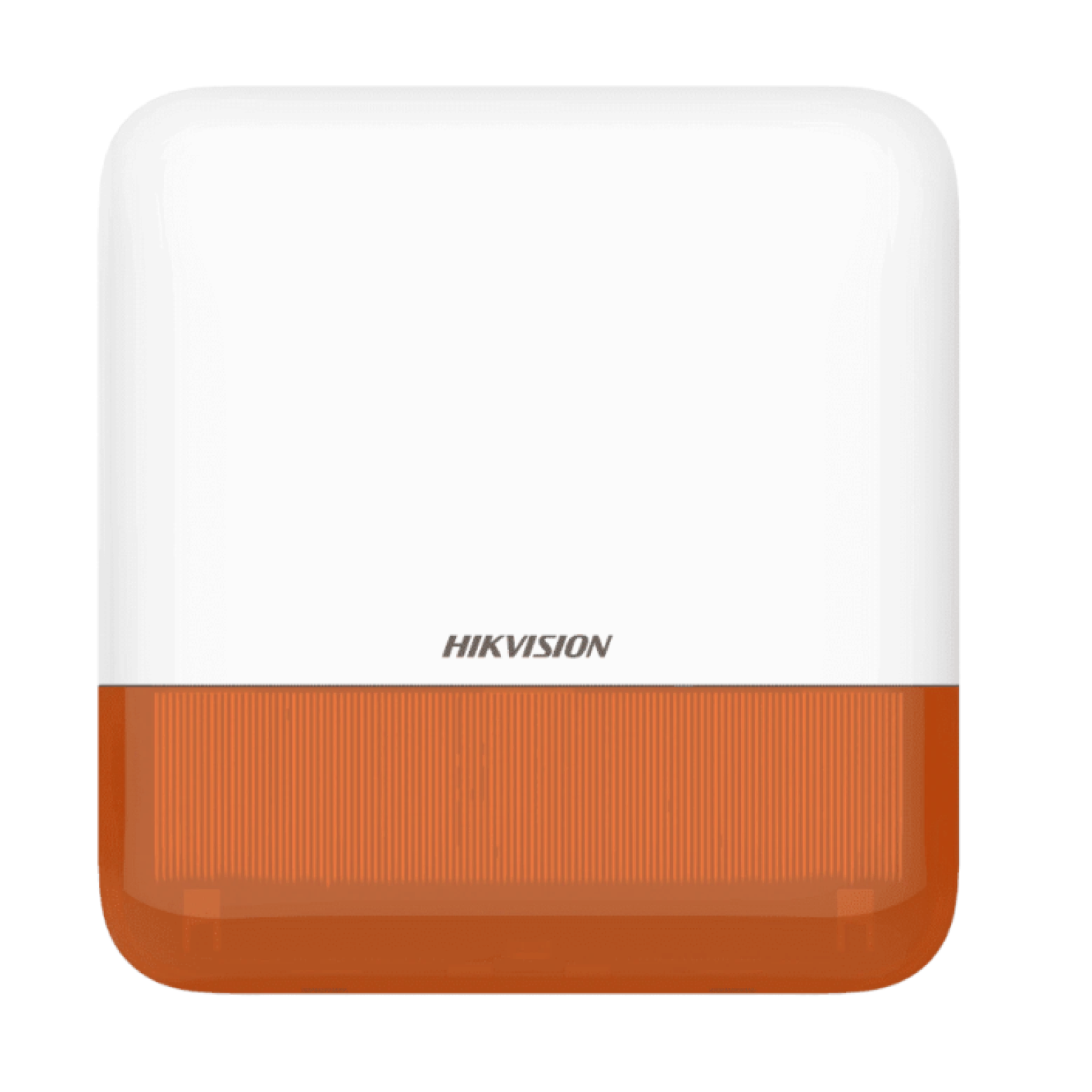 Sirene exterior sem fios Hikvision DS-PS1-E-WE com luz de flash Laranja